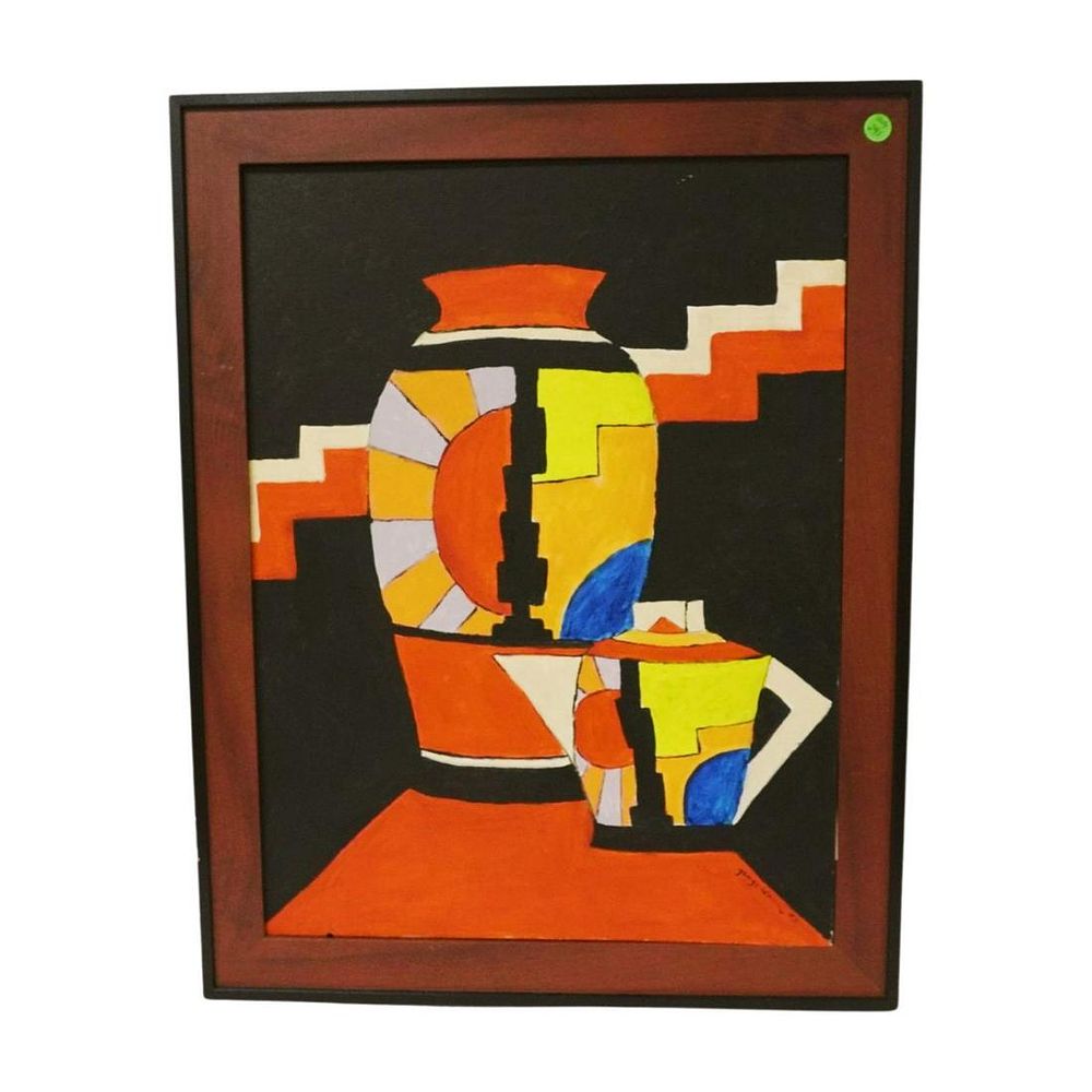 Lot 291: CONTEMPORARY ART DECO PAINTING