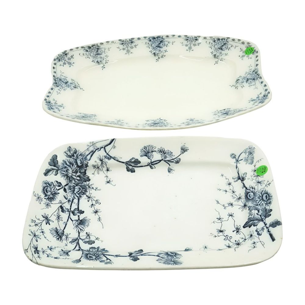 Lot 307: RARE ANTIQUE W.H. GRINDLEY CHINA PLATTERS