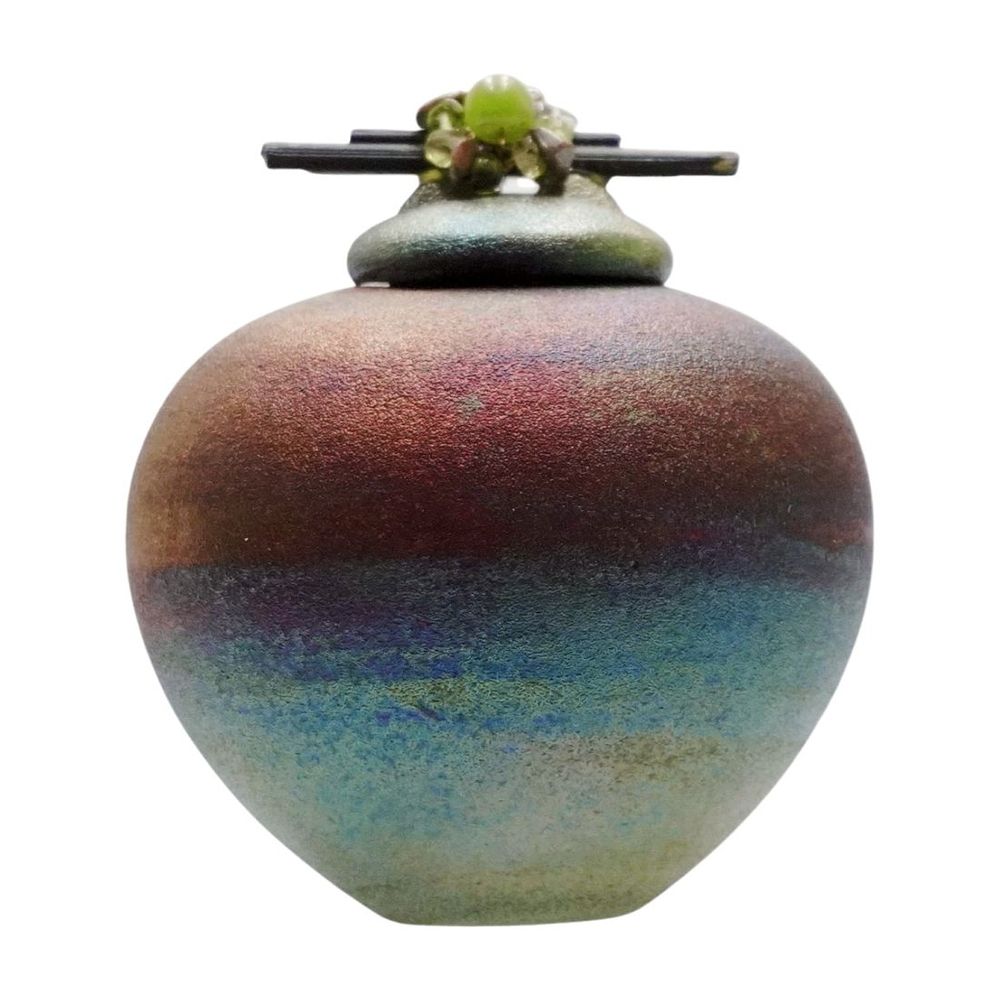 Lot 29: JEREMY DILLER RAKU POTTERY DREAM JAR