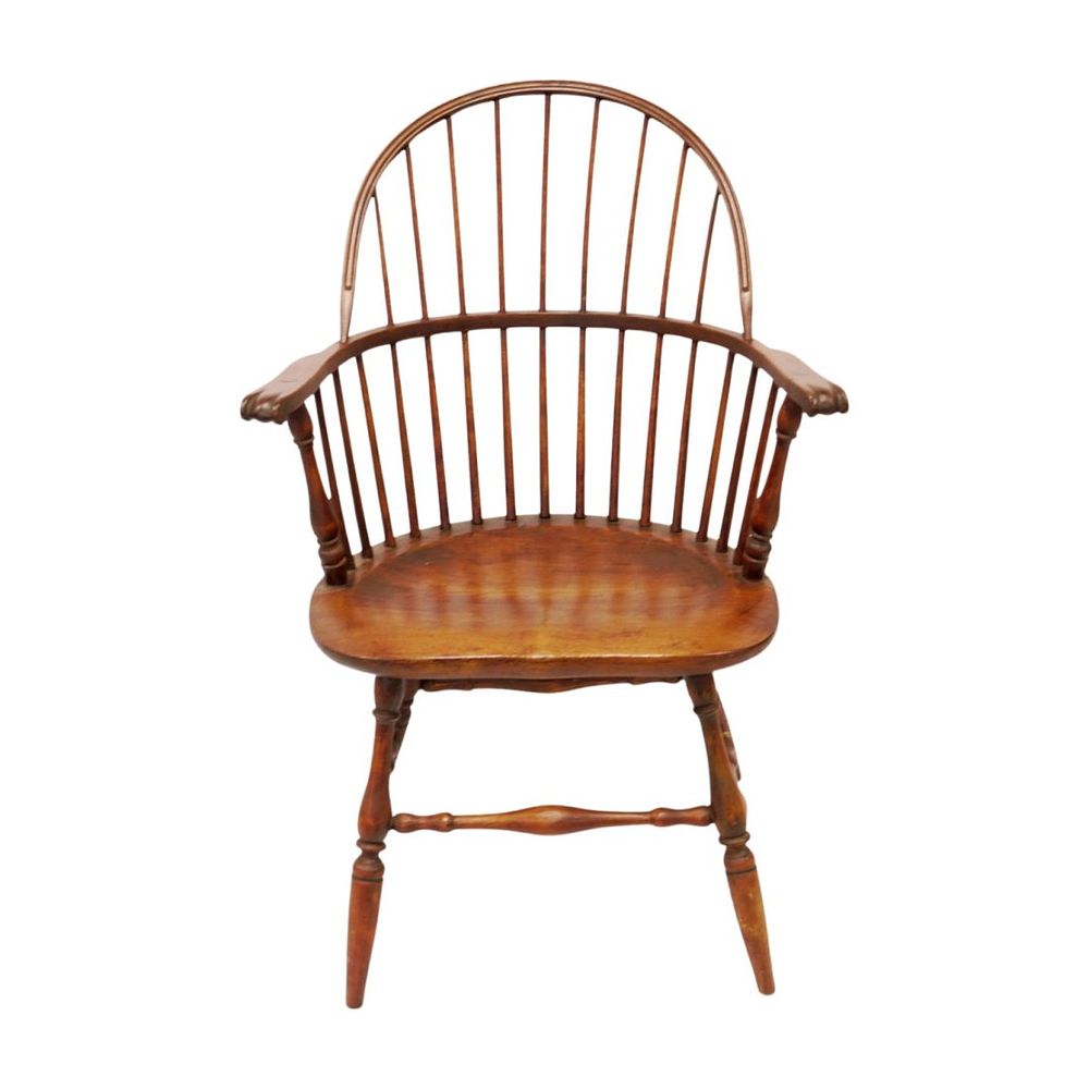 Lot 44: ANTIQUE AMERICAN SACK BACK WINDSOR CHAIR