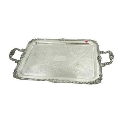 Lot 48: LARGE AMERICAN SHERIDAN SILVERPLATE TRAY
