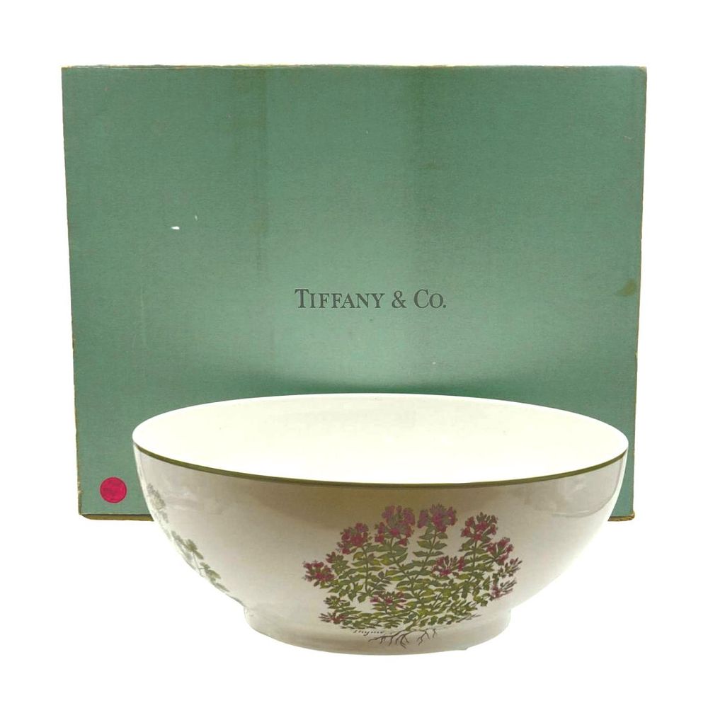 Lot 54: LARGE TIFFANY & CO HERBS BOWL JOHNSON BROS