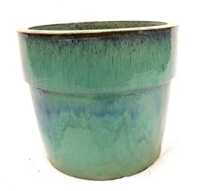 Lot 58: LARGE VINTAGE DRIP GLAZE PLANTER / POT