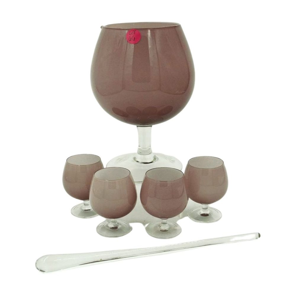 Lot 66: MCM PINK CASED COCKTAIL SET