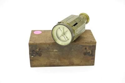Lot 80: ANTIQUE BRASS SURVEYOR'S CROSS