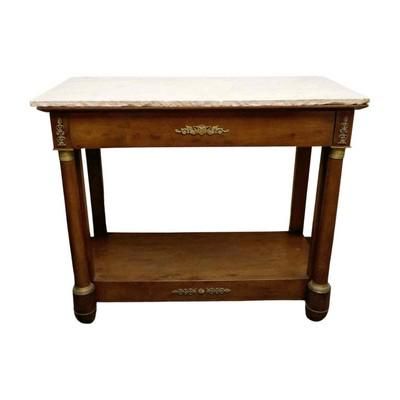 Lot 89: 19th c AMERICAN EMPIRE PIER TABLE