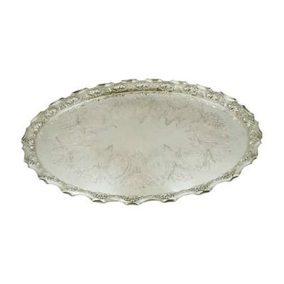 Lot 99: LARGE 19TH C FINE FENTON BROS SHEFFIELD TRAY