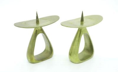 Lot 169: PAIR MCM CARL AUBOCK ATTRIBUTED CANDLESTICKS