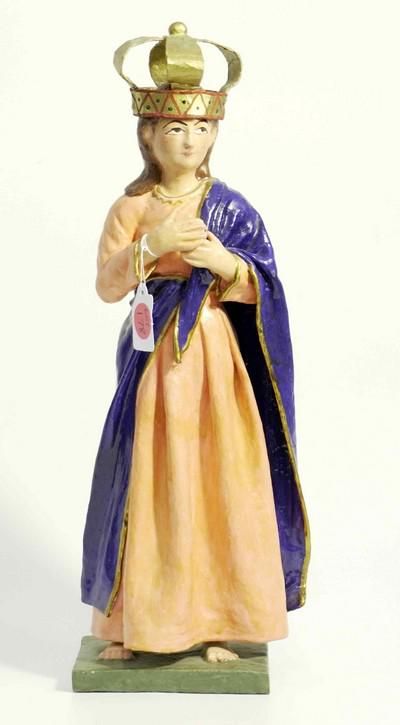 Lot 178: PAPER MACHE IMMACULADA CONCEPCION SIGNED