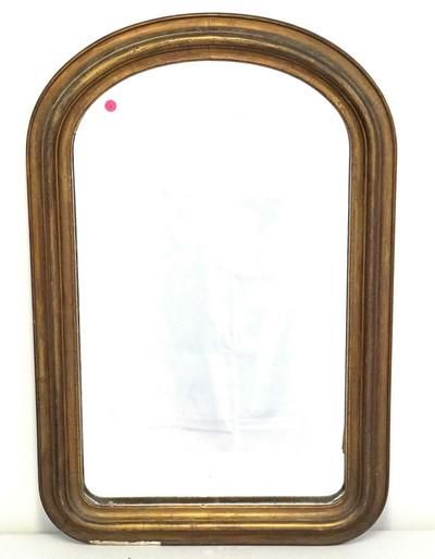 Lot 189: ANTIQUE LOUIS PHILIPPE WOOD FRAMED MIRROR