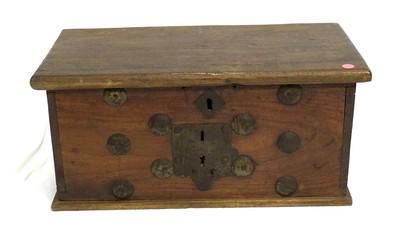 Lot 193: ANTIQUE 18th c SPANISH COLONIAL WOOD CHEST