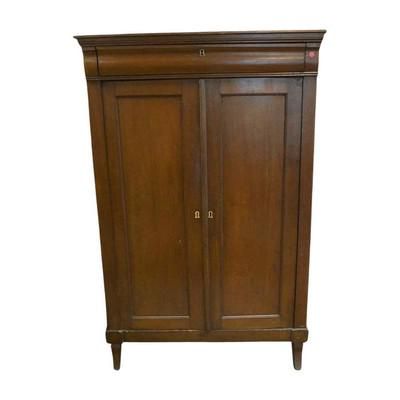 Lot 196: ANTIQUE 19TH C WARDROBE 2 DOOR