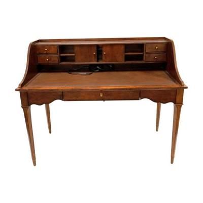 Lot 209: SCHNADIG TOOLED LEATHER TOP DESK