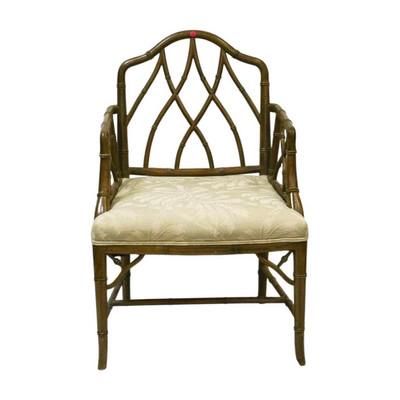Lot 214: BAMBOO ACCENT CHAIR