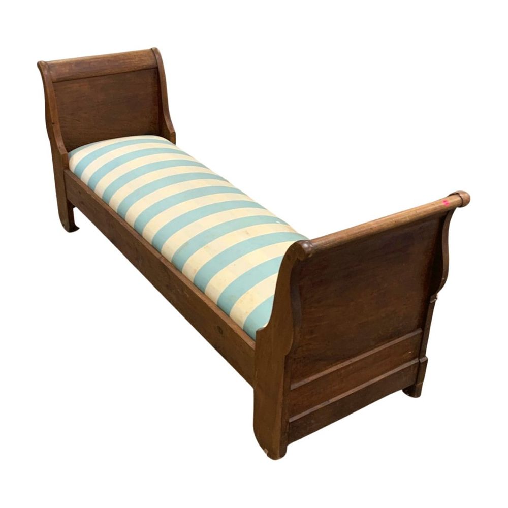 Lot 220: 19th c ANTIQUE FRENCH DAY BED