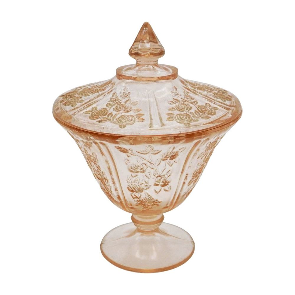 Lot 235: 1930s SHARON PINK CANDY DISH