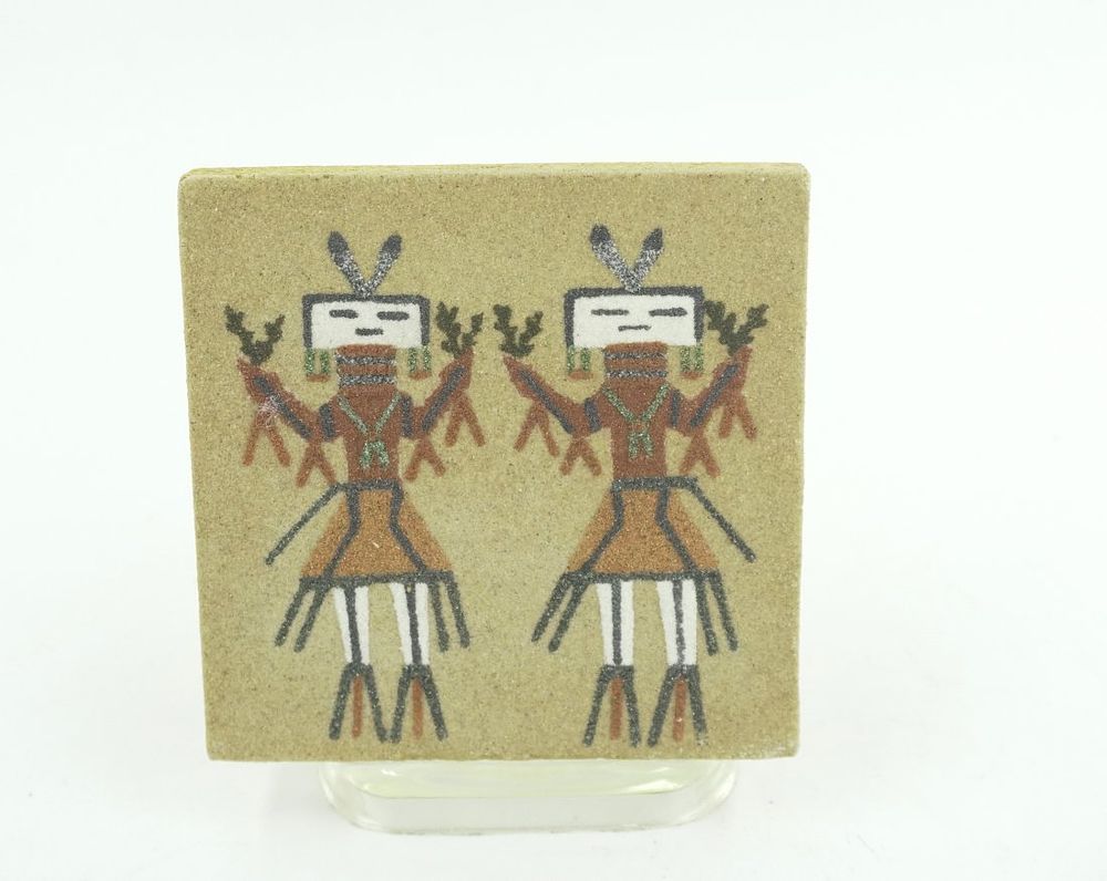 Lot 242: NAVAJO YEI SAND PAINTING BLESSING