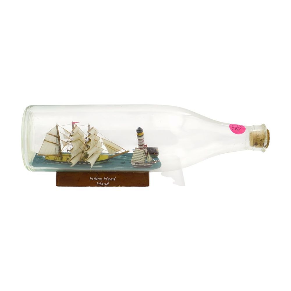 Lot 247: VINTAGE HILTON HEAD SHIP IN A BOTTLE