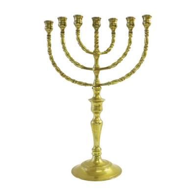 Lot 288: VINTAGE SOLID BRASS MENORAH