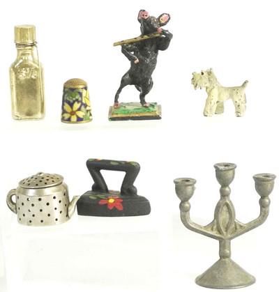 Lot 303: 7 pc BRONZE & OTHER MINIATURES