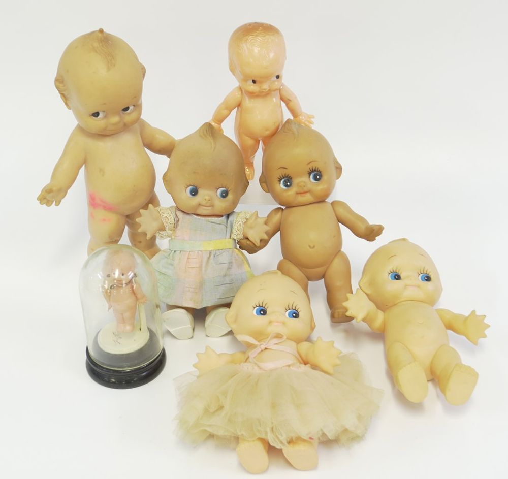 Lot 306: 7 VINTAGE KEWPIE DOLLS