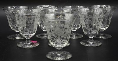 8 SPODE BY ROCK SHARPE OYSTER / FRUIT COCKTAIL GLASSES. 8 Spode by Rock Sharpe Oyster/Fruit 