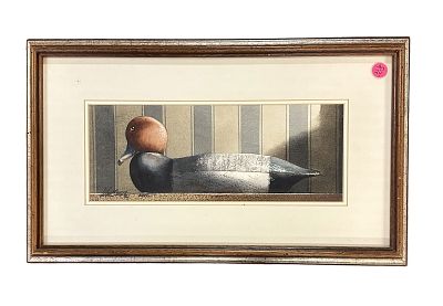 ORIGINAL WATERCOLOR MICHAEL J WEBER. Original Michael J. Weber (Ohio b. 1941) Watercolor "Red 