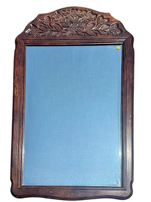 HICKORY MFG COUNTRY FRENCH PROVINCIAL CARVED MIRROR. Large Hickory Manufacturing Co. Country 