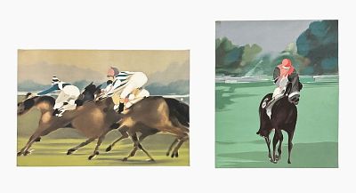 2 VINTAGE ALFRED DEFOSSEZ LTD ED LITHOGRAPHS. Two Limited Edition Alfred Defossez Lithographs. 