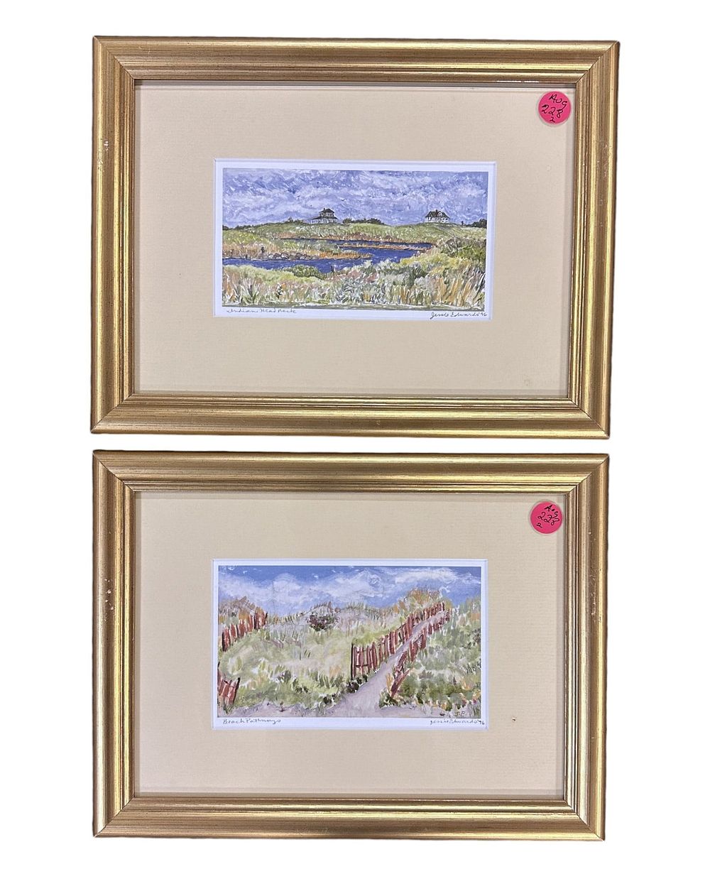 Lot 228: 2 JESSIE EDWARDS BLOCK ISLAND PRINTS