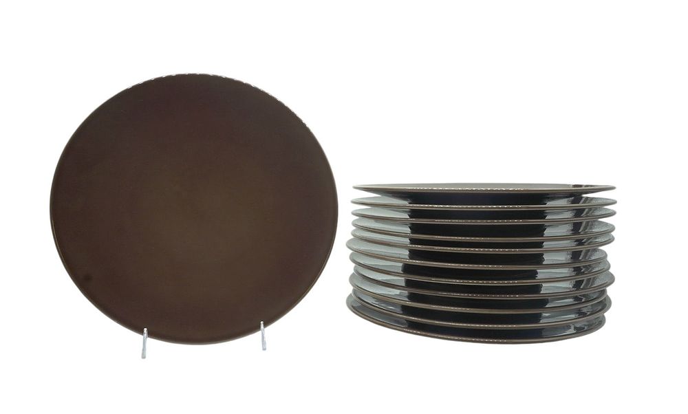 Lot 250: 12 LUNEVILLE FRENCH BROWN CHARGERS