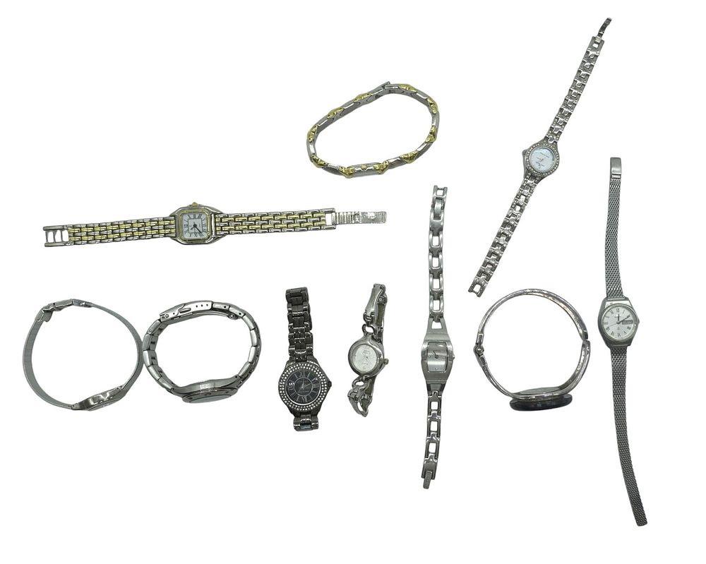 Lot 263: 10 VINTAGE LADIES WATCHES ANNE KLEIN - SEIKO - FOSSIL