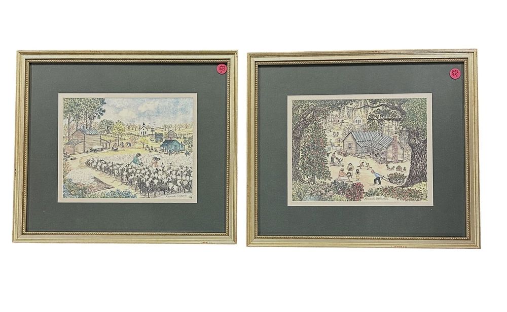 Lot 320: 2 RAVENEL GAILLARD (1916-1999) LOWCOUNTRY SIGNED PRINTS