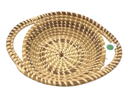 CHARLESTON SWEETGRASS BASKET. Charleston Sweetgrass Basket with Handles. Measures 