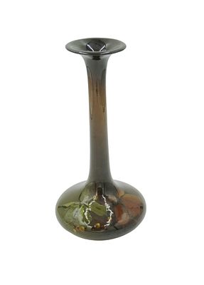 ANTIQUE WELLER LOUWELSA POTTERY VASE. Weller Louwelsa Floral Decorated Vase 93X. Standard glaze. 