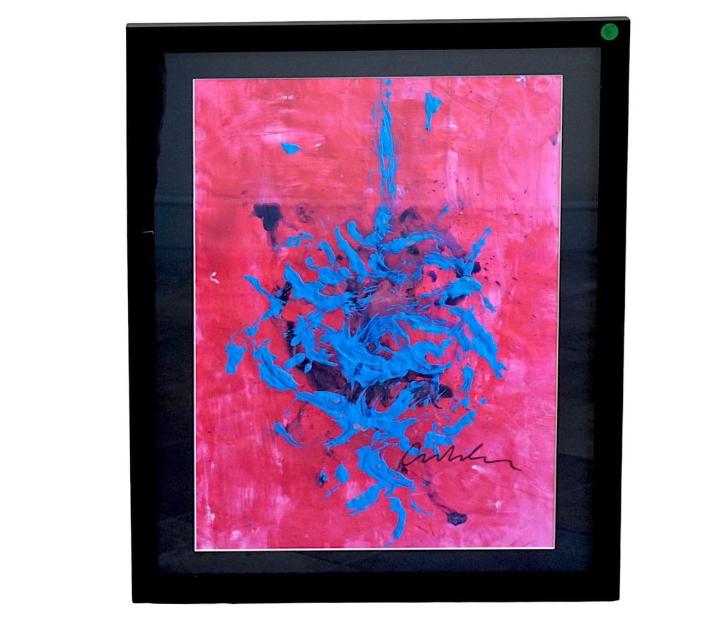 Lot 90: DALE CHIHULY CONTEMPORARY ABSTRACT PAINTING