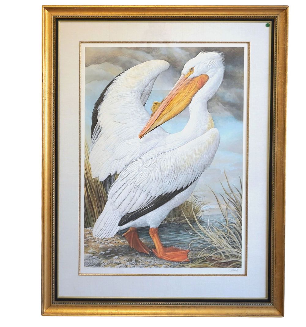Lot 136: LARGE BASIL EDE LTD ED PELICAN LITHOGRAPH
