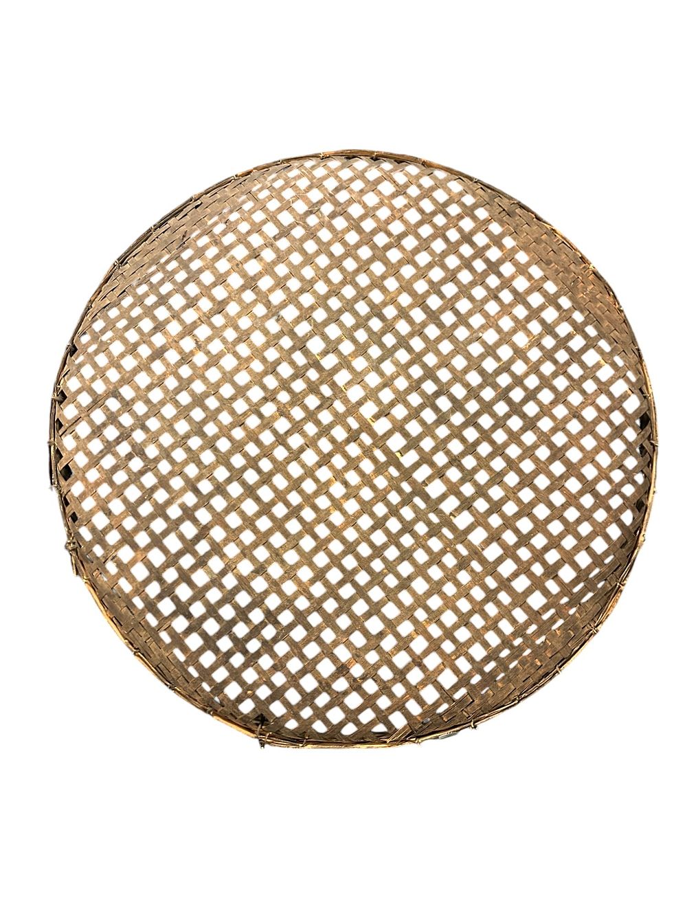Lot 327: ANTIQUE LARGE WINNOWING TOBACCO BASKET