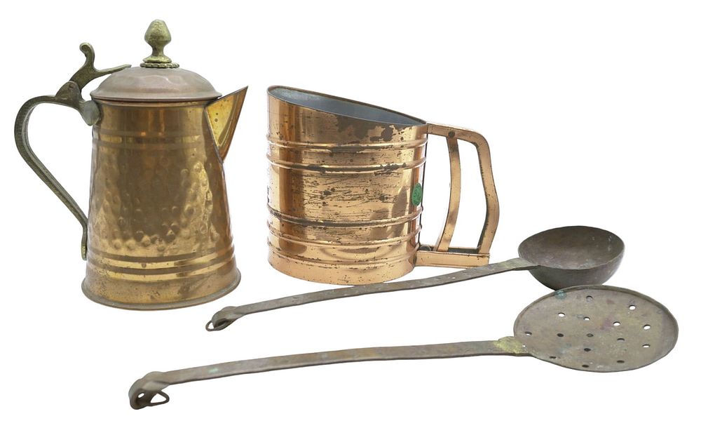 Lot 346: 4 VINTAGE COPPER PIECES