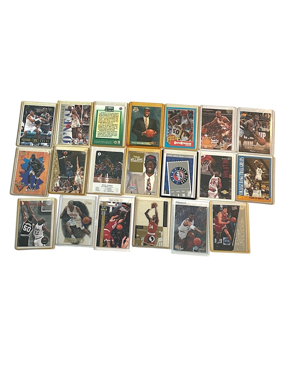 Lot 54: LARGE LOT OF 1990's NBA STAR PLAYER TRADING CARDS
