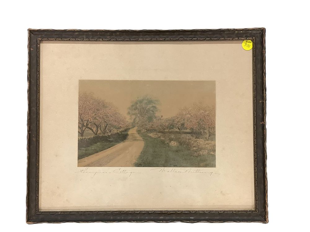 Lot 351: SIGNED WALLACE NUTTING HONEYMOON COTTAGE