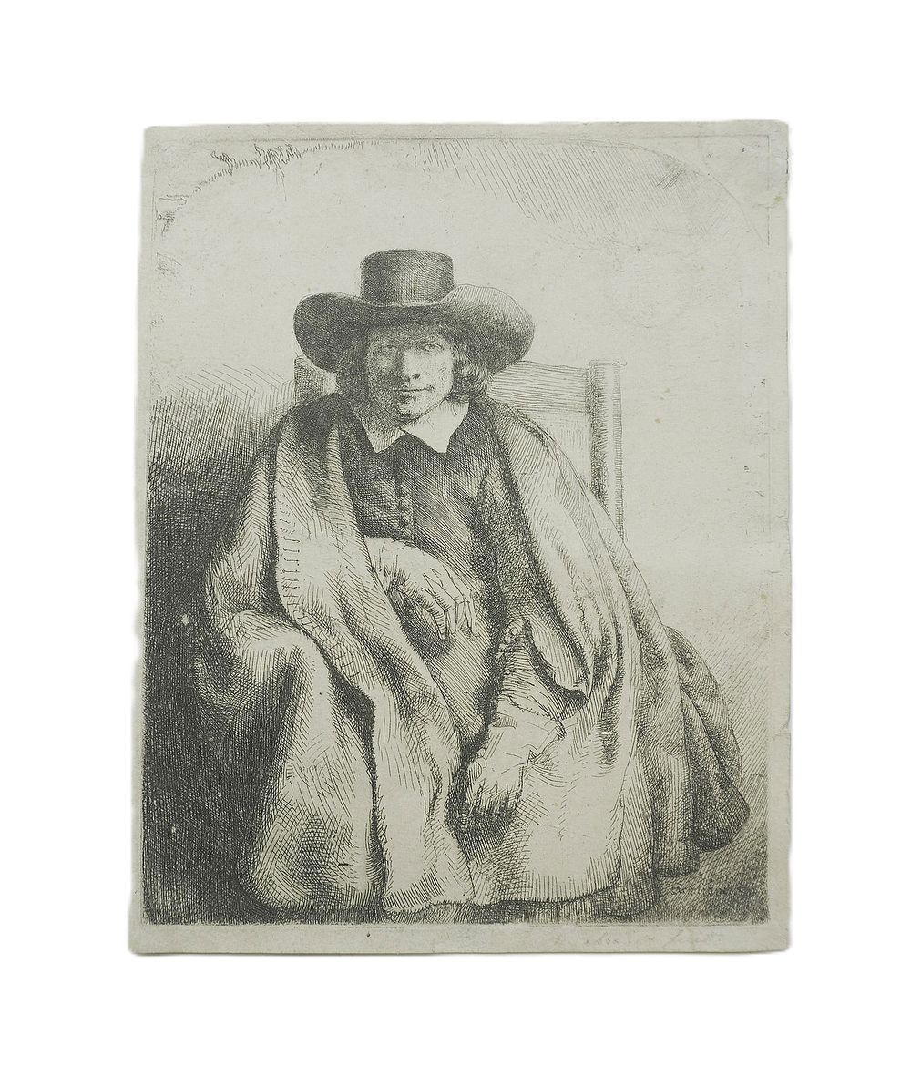 Lot 185: REMBRANDT CLEMENT DE JONGHE ETCHING