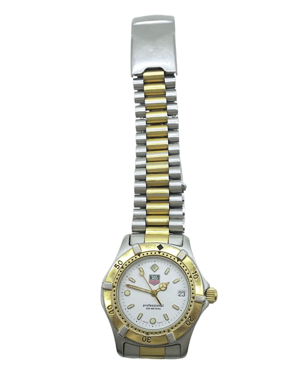 Lot 192: TAG HEUER PROFESSIONAL 200M TWO TONE MENS WATCH