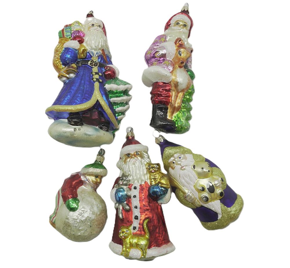 Lot 230: VINTAGE RADKO AND GLASS ORNAMENTS - 5 PIECES