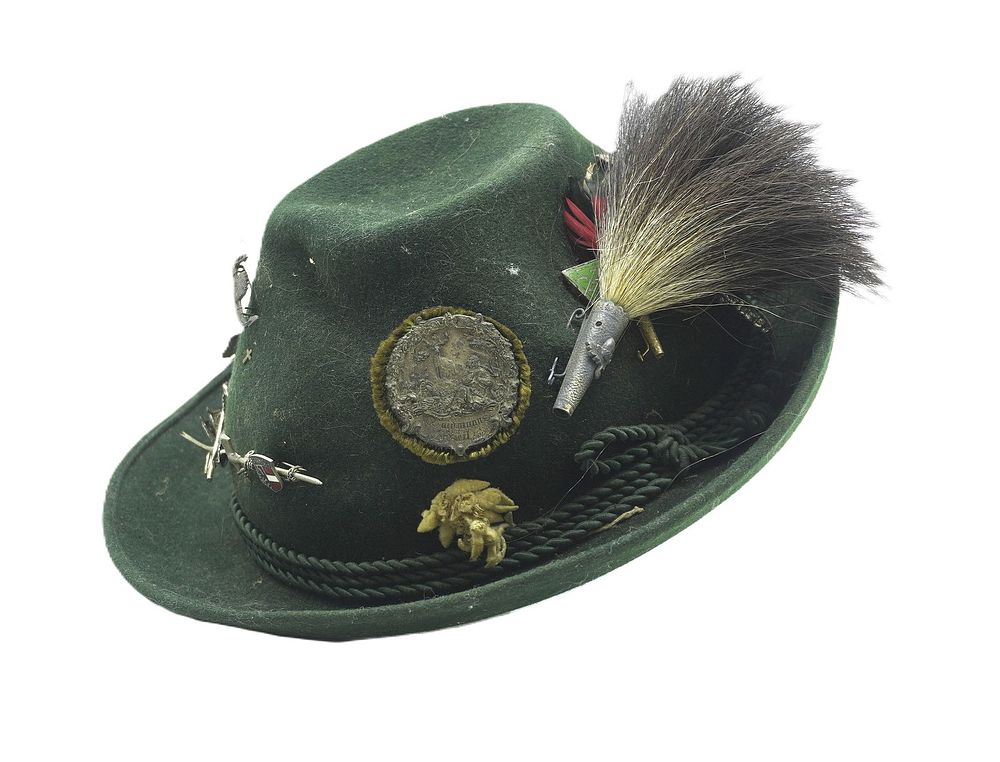 Lot 244: VINTAGE ALPINE GERMAN HIKING HAT