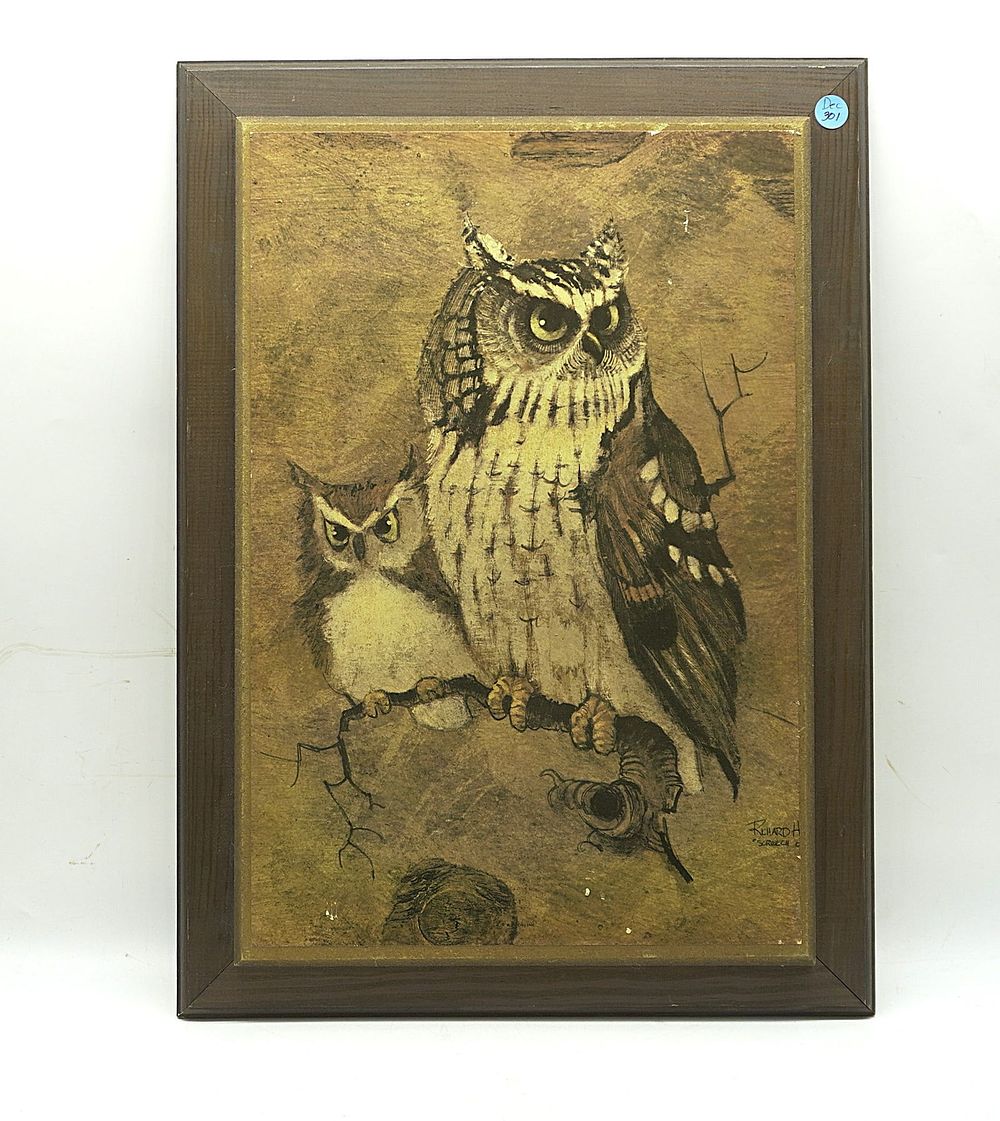 Lot 301: VINTAGE SCREECH OWLS BY RICHARD HINGER