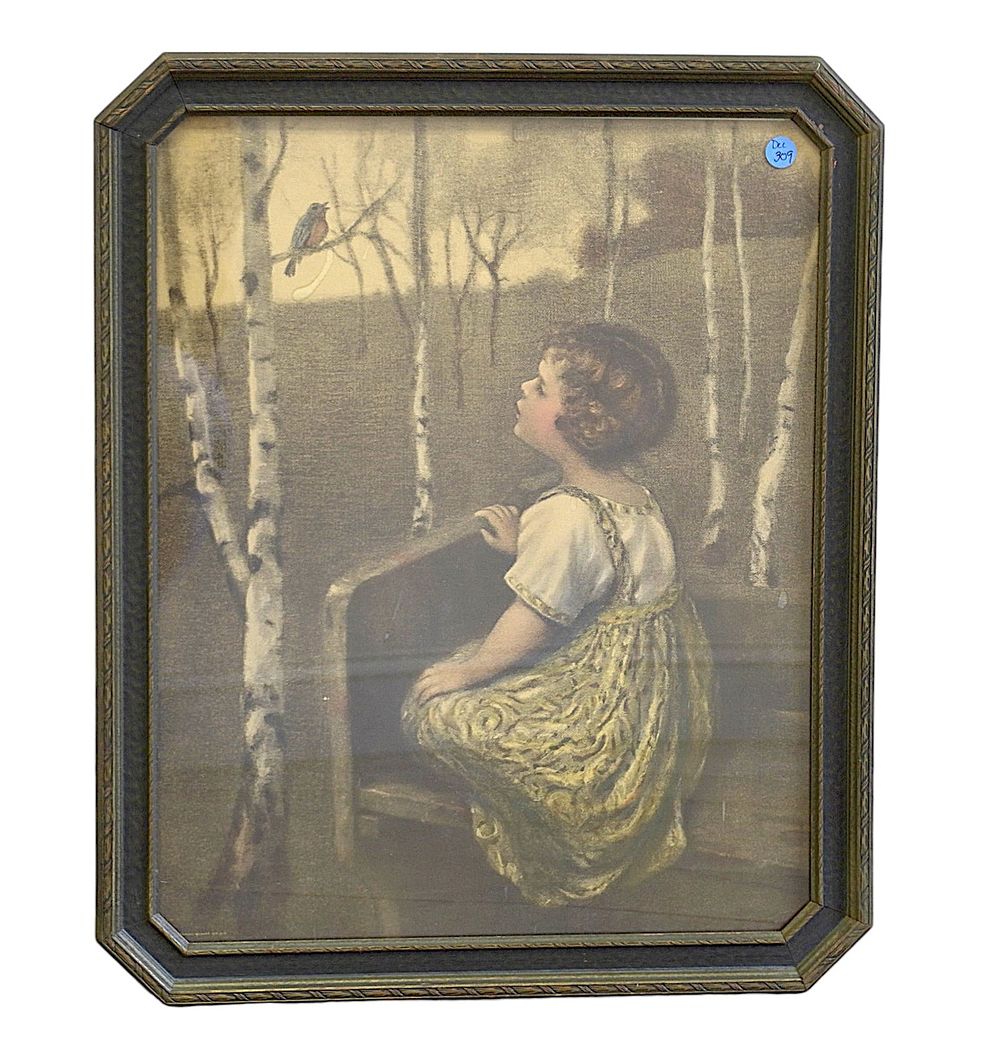 Lot 309: VINTAGE 1920S LITHO SPRING SONG BY GLUCKLICH