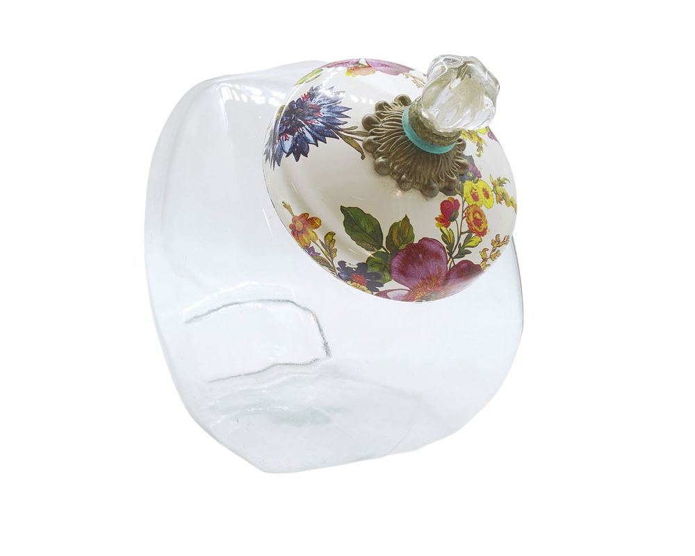 Lot 344: MACKENZIE-CHILDS FLOWER MART COOKIE JAR