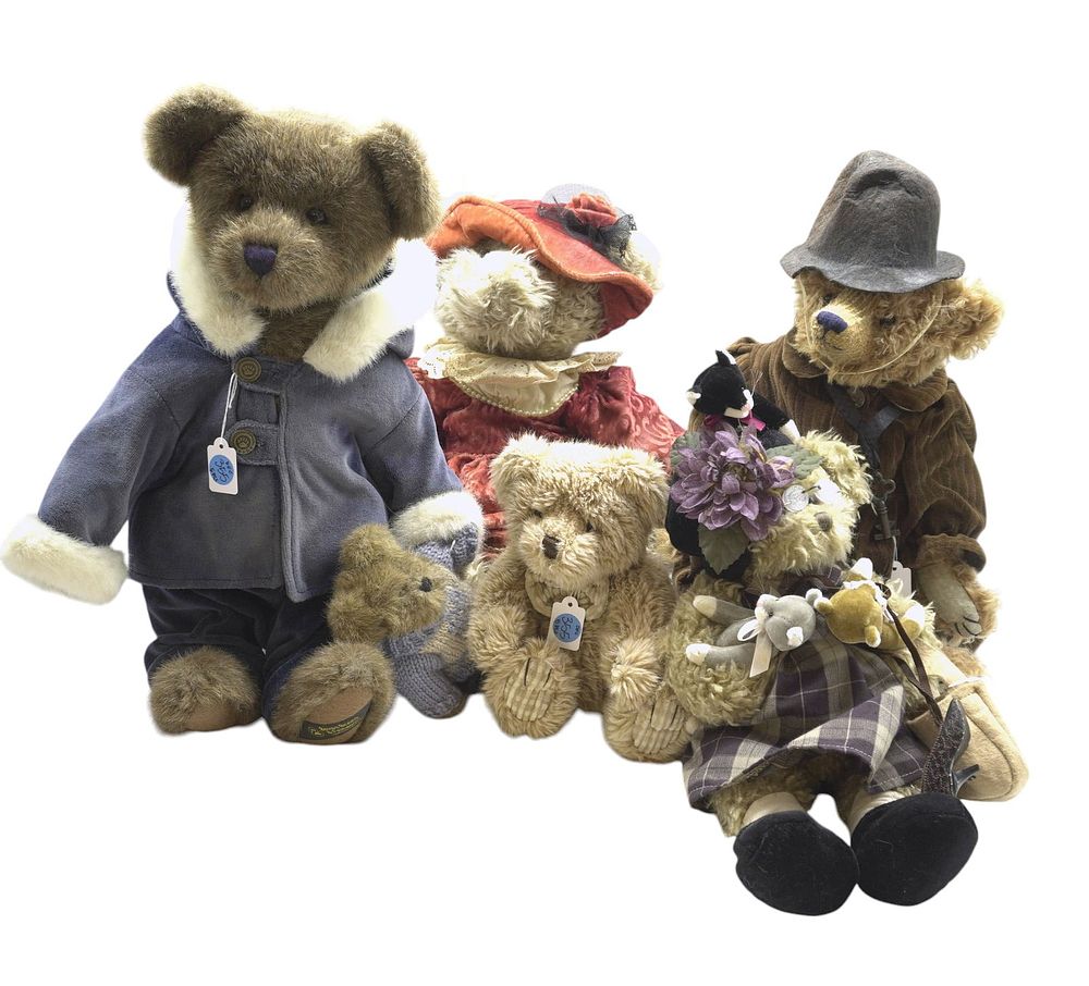 Lot 355: LOT OF VINTAGE TEDDY BEARS - 5 PIECES