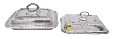 2 MAPPIN & WEBB & JAMES DIXON ANTIQUE SERVING DISHES. 2 Mappin &amp; Webb and James Dixon 